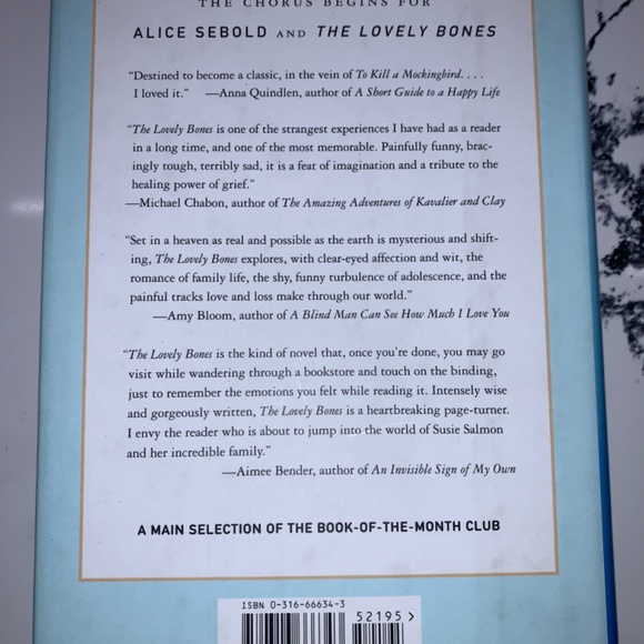 The Lovely Bones, novel by Alice Sebold, 2002, HC, first edition. - Picture 4 of 4